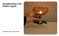 Iron candle lantern, desktop metal decor