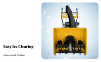 Winter Maintenance Tool, Hand-Push Gas-Powered, Efficient Clearing for Property and Home