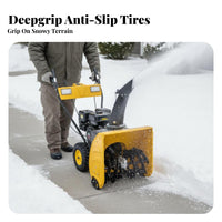 Winter Maintenance Tool, Hand-Push Gas-Powered, Efficient Clearing for Property and Home