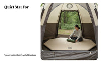 Hexagonal Inflatable Mat, Outdoor Camping Dining Pad, Thick Moisture-Resistant Mattress