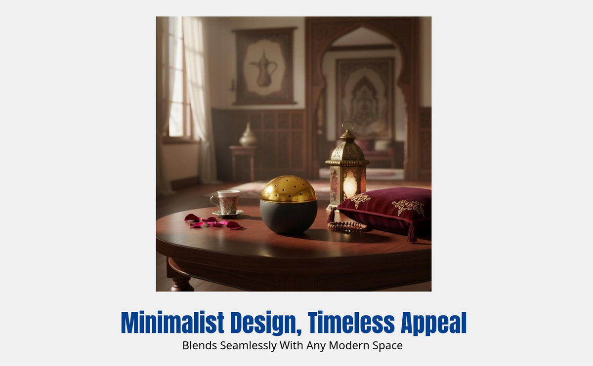 Modern Creative Cement Incense Burner, Spherical Handheld Rock Design, Minimalist Decor for Middle Eastern Events