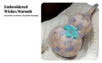 Creative Gourd Plush Pillow, Gold Stamped, Lucky Blessing, Sofa Decor, Home Decoration, Holiday Gift