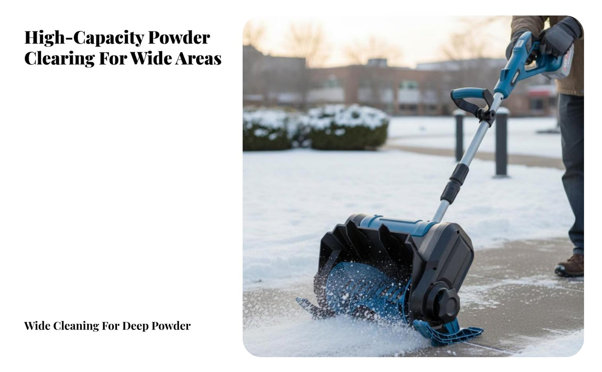 Electric winter maintenance machine, Hand-Push winter Sweeper, small Lithium Battery winter Removal Machine for School, street, Property, Courtyard