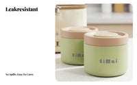 304 Stainless Steel Insulated Lunch Box, Vacuum, Leakproof, Portable Handle, For Students, Office