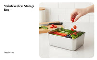 304 Stainless Steel Airtight Food Container, Leakproof Bento Box, Portable, Stackable, for Multiple Uses