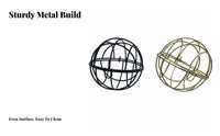 Gold Hollow Birdcage Candy Box, Metal Iron Art Round Sphere, Wedding Gift Box