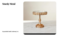 European Glass Dessert Stand, High Foot Tray, Luxury Tea Display Rack