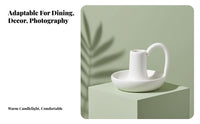 Creative Ceramic Candle Holder, Modern Table Centerpiece, Dinner, Worship