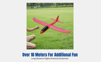 Hand Throw Foam Glider, Launcher Toy, Outdoor Play, Random Color