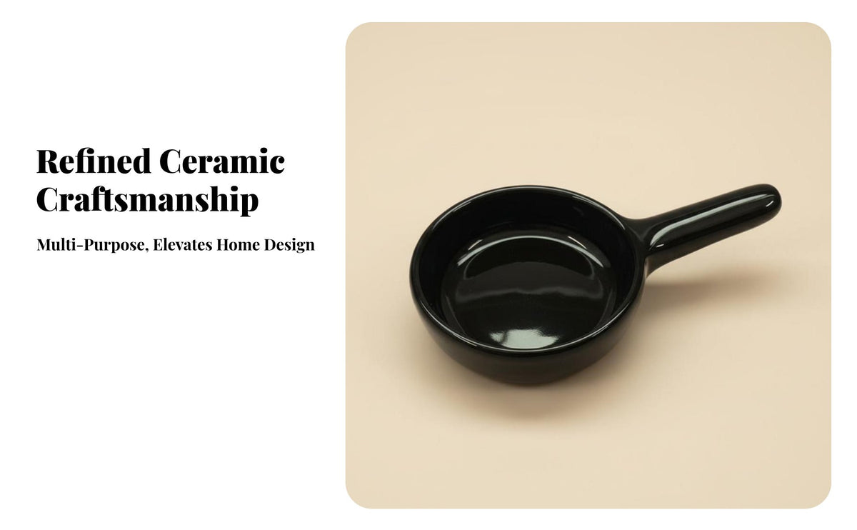 Ceramic Candle Holder, Minimalist Tray, Porcelain Craft, Monochrome Decor