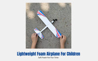 Foam Airplane, Rubber Band Powered Glider, DIY Assembly Toy for Kids