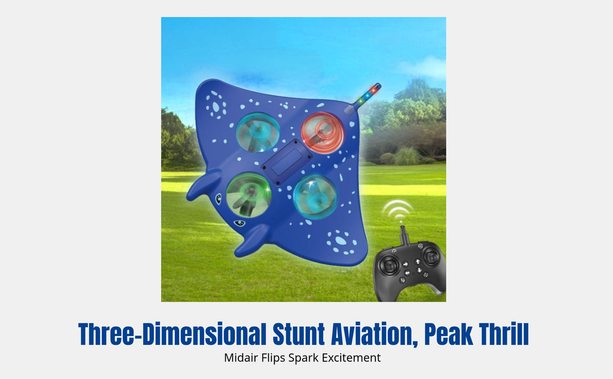 Remote Control Foam Devil Manta Plane, Height Hold, Motion Sensing, LED Lights