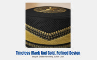 Autumn Winter Men's Embroidered Prayer Cap, Thickened Hard Flat Top Muslim Headwear
