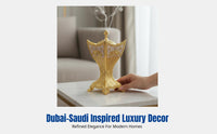 Metal Reflux Incense Burner, Heat-Resistant Alloy, Dubai Saudi Style, For Frankincense Charcoal