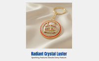 Crystal Keychain, Mosque Design, Event Gift, Bag Decoration