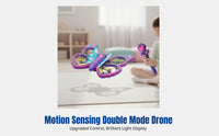 V40 Remote Control Airplane, Electric Drone for Kids, Stunt Roll, Colorful Lights