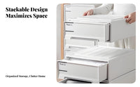 Drawer Storage Box, Transparent Organizer, Clothes & Underwear Cabinet, Stackable, Bedroom Use