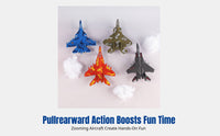 Military Fighter Jet Model, Kids Pull-Back Airplane Toy, Simulation, Birthday Cake Decoration