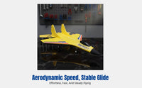 RC Airplane for Kids, Crash-Resistant Foam Fighter Jet, LED Night Flight, 2.4GHz, Beginner Drone, Multi-Color Random