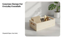 Wooden Storage Box, Lidless sturdy Wood Organizer, Vintage Desktop Sorting Bin, Mortise and Tenon Craft, Customizable Size