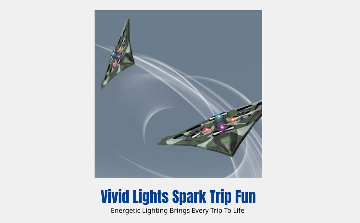 Stunt Foam RC Fighter Jet, Electric Glider, Four-Axis Aircraft, Impact-Resistant, Hovering Toy for Teens & Adults