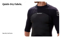 2mm Wetsuit for Men, Short Sleeve Full torso, Thermal, Quick Dry, Sun Protection, Surfing, Snorkeling Suit