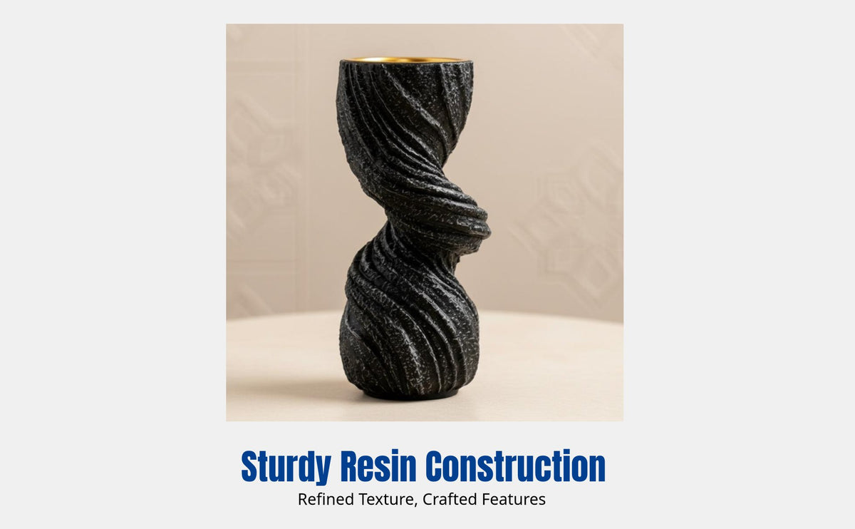 Arabian Resin Incense Burner, Twisted Design, Indoor Desktop Decor, Handheld Aromatherapy Holder