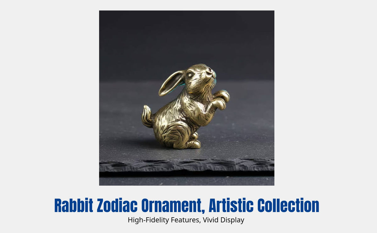 Brass Zodiac Figurine Set, Copper Animal Sculptures, Modern Art Decor