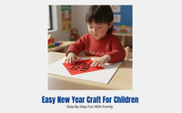 Chinese New Year Art Kit, DIY Printmaking for Kids, Fu Stencil, Handcraft