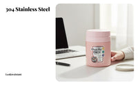 304 Stainless Steel Thermal Lunch Box, Vacuum Insulated Food Jar, Large Capacity, Portable for Students & Office