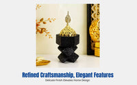 Arabic Burner, Resin Incense Holder, Creative Cross Knot Design, Middle Eastern Home Decor