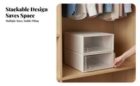 Drawer Storage Organizer, Clear Closet Bin for Clothes, Underwear, Home