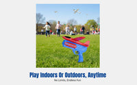 Kids Foam Aircraft Thrower Manual Ejection, Outdoor Playground Toy, Random Color