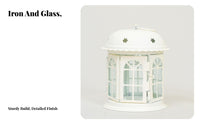 Vintage Iron Candle Holder, Windproof Lantern, European Style, Wedding Centerpiece