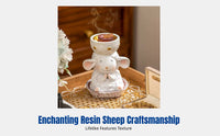 Eid al-Adha Resin Bakhoor Burner, Cute Sheep Incense Holder, Middle Eastern Holiday Home Decor
