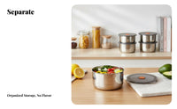 Leakproof stainless steel food container