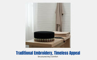 Malaysian Embroidered Muslim Cap, Breathable Rigid Flat Top, Stylish Prayer Hat