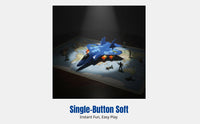 Simulated Fighter Jet Toy, Airplane for Children, Soft Ejection, Outdoor Play, Random Color