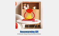 Living Room Cabinet Decor, Luxury Acrylic Accessory, Fortune Bag & Gold Ingot, Office Desktop Gift
