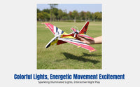 Electric Foam Glider Plane, Rotating Throw, USB Charging, Impact-Resistant, Flashing Light, DIY Aircraft