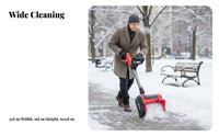 Electric Cordless ice remover, small Hand-Push winter Removal Machine for Home, driveway, Property