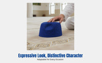 Ethnic Hollow Openwork Islamic Prayer Cap, Unisex, High Top, Breathable, Autumn Style