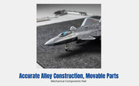 Large Alloy J-20 Fighter Jet Model, Authorized, Ordnance, Openable Cockpit, Light & Sound, Pull-Back