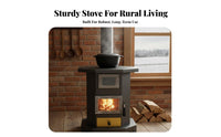 Indoor Wood Gasification Stove, Thickened Octagonal Heater, Multi-Functional for Rural Use