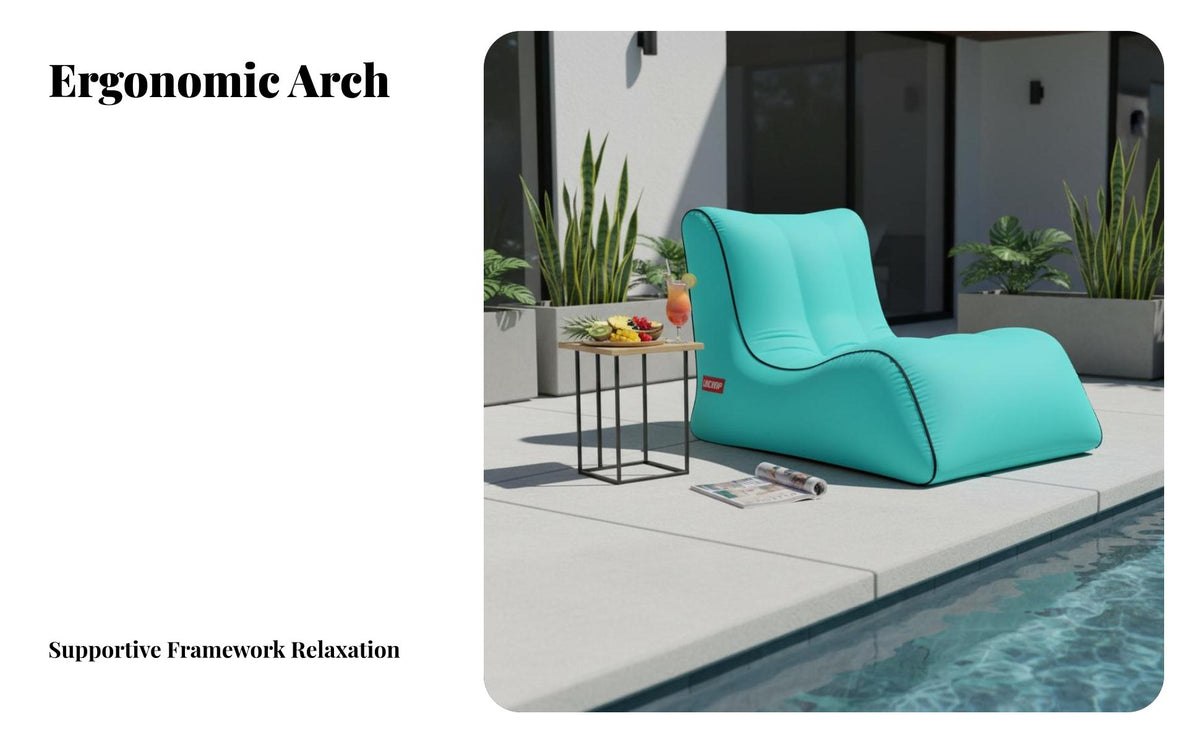 Inflatable Sofa, Portable Outdoor Air Bed, Single Waterproof Lazy Couch for Camping, Multiple hues