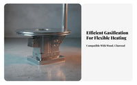 Gasification Heater, Smokeless Home Heating, Thickened frame, Rural Indoor Use