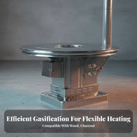 Gasification Heater, Smokeless Home Heating, Thickened frame, Rural Indoor Use