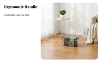 Thickened Transparent Storage Bin with Handle and Lid, Large Capacity, Clothes, Toys, Books, Modern Home Organization