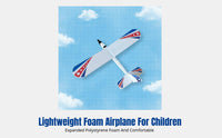 Rubber Band Powered Airplane, Foam Glider, DIY Science Model Kit for Kids, Random Color