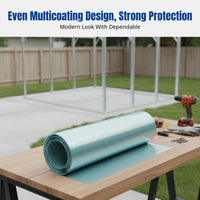 Fiberglass Sunroom Panel, FRP Transparent Roofing Sheet, Rainproof, Heat Insulation, Multi-Thickness